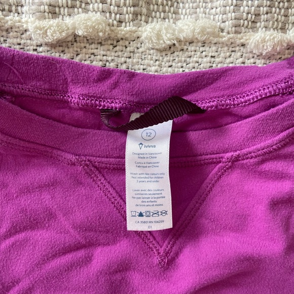 Purple Iviva Athletic Long Sleeve Shirt - Picture 3 of 6